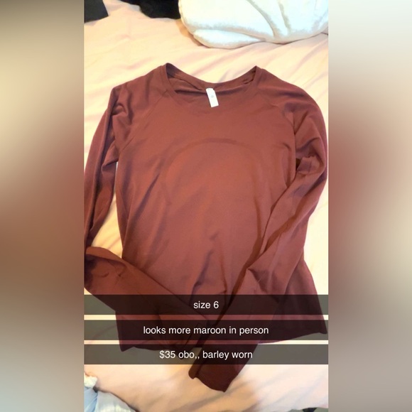 lulu top! barely worn! - Picture 1 of 1